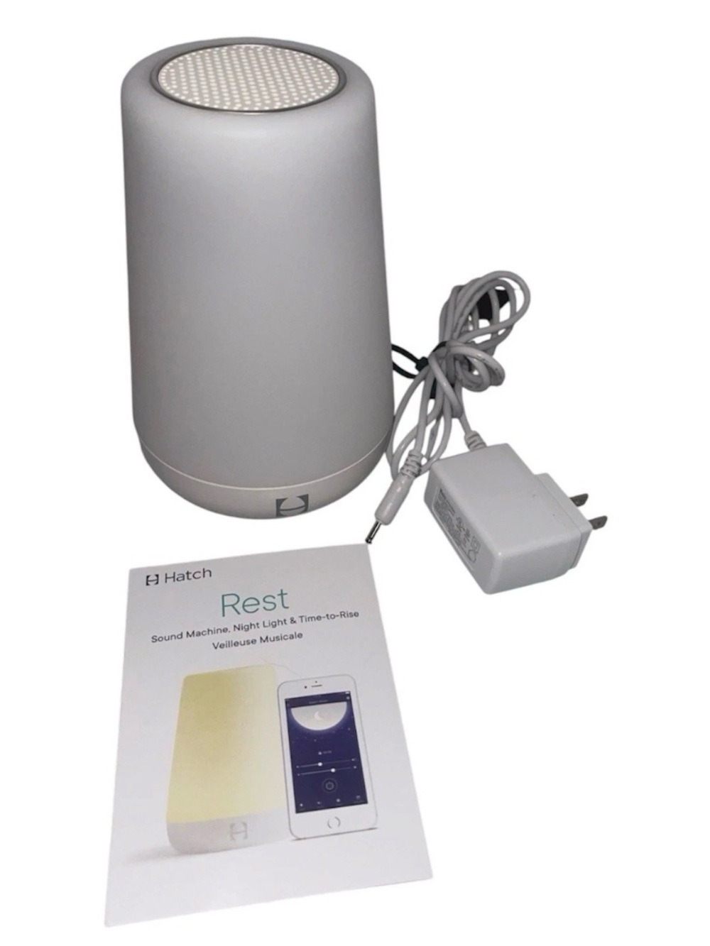 Hatch Restore Sound Machine Smart Sleep Light Alarm Clock HBREST
